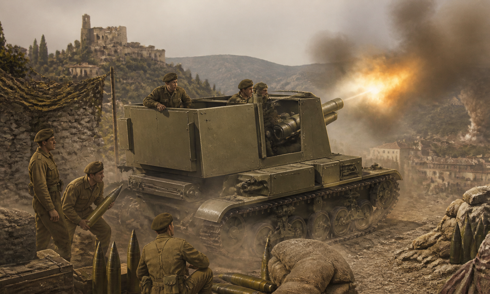 British Bishop self-propelled gun