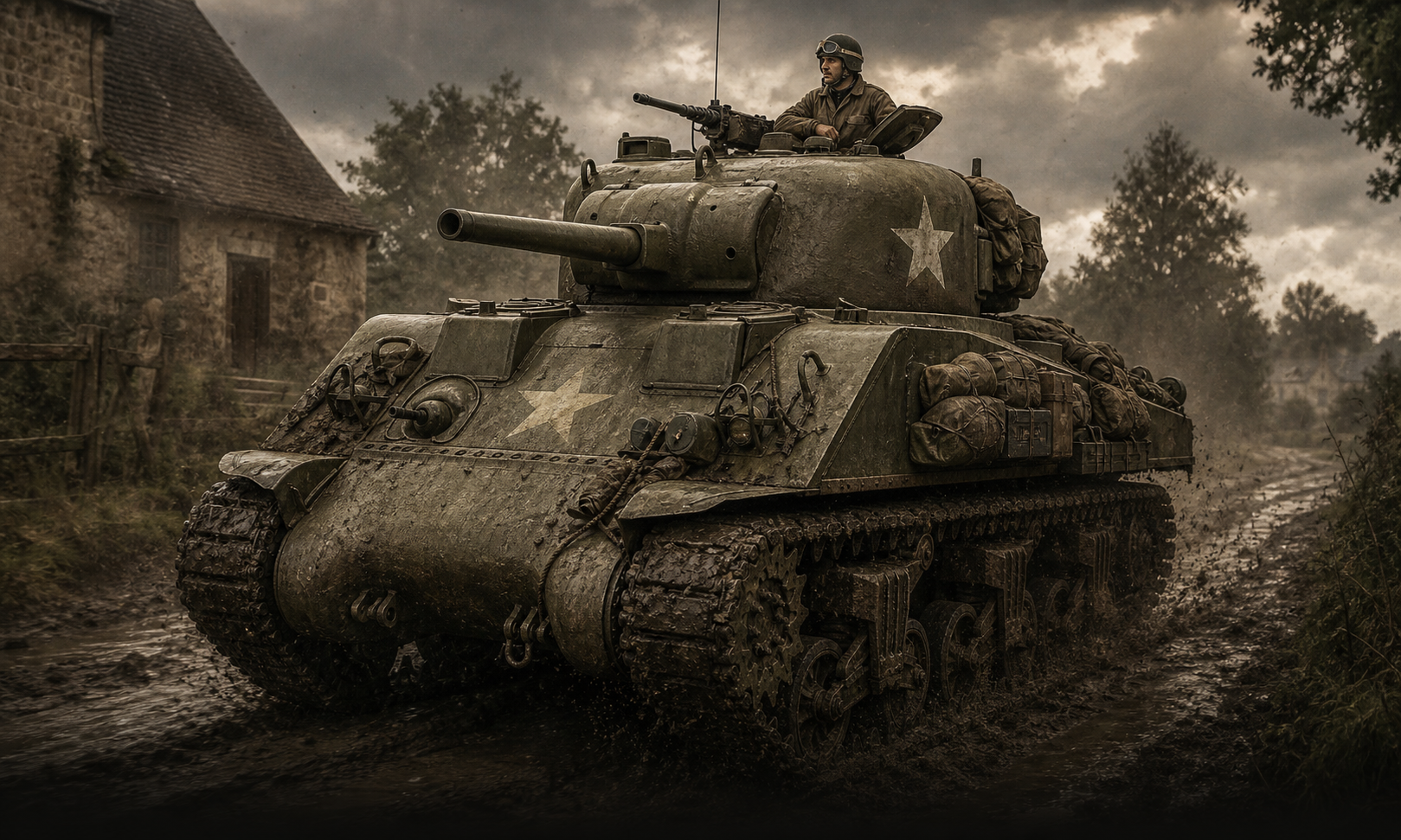 World War II M4A1 Sherman medium tank