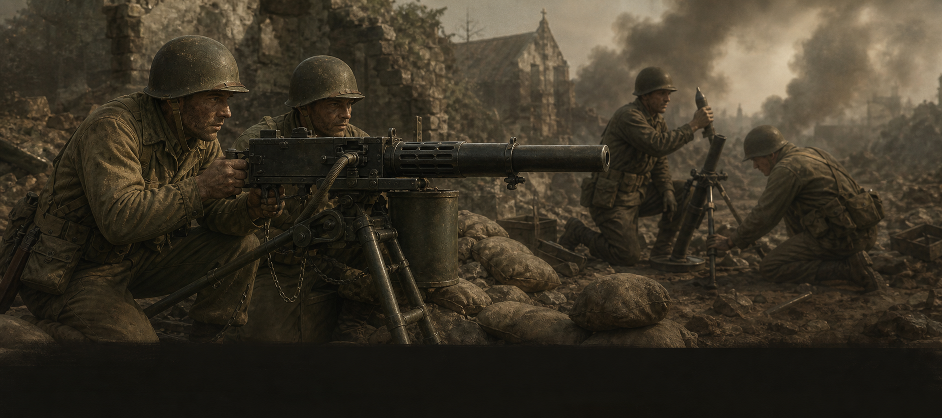 World War II U.S. heavy machine-gun and mortar teams